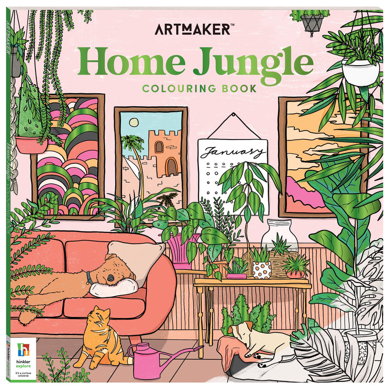 Art Maker Home Jungle Colouring Book