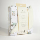 Living Textiles Tractor Ride - Jersey Sherpa Pram Blanket