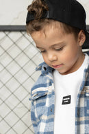 Cracked Soda Finn Shirt Jacket blue 00-2