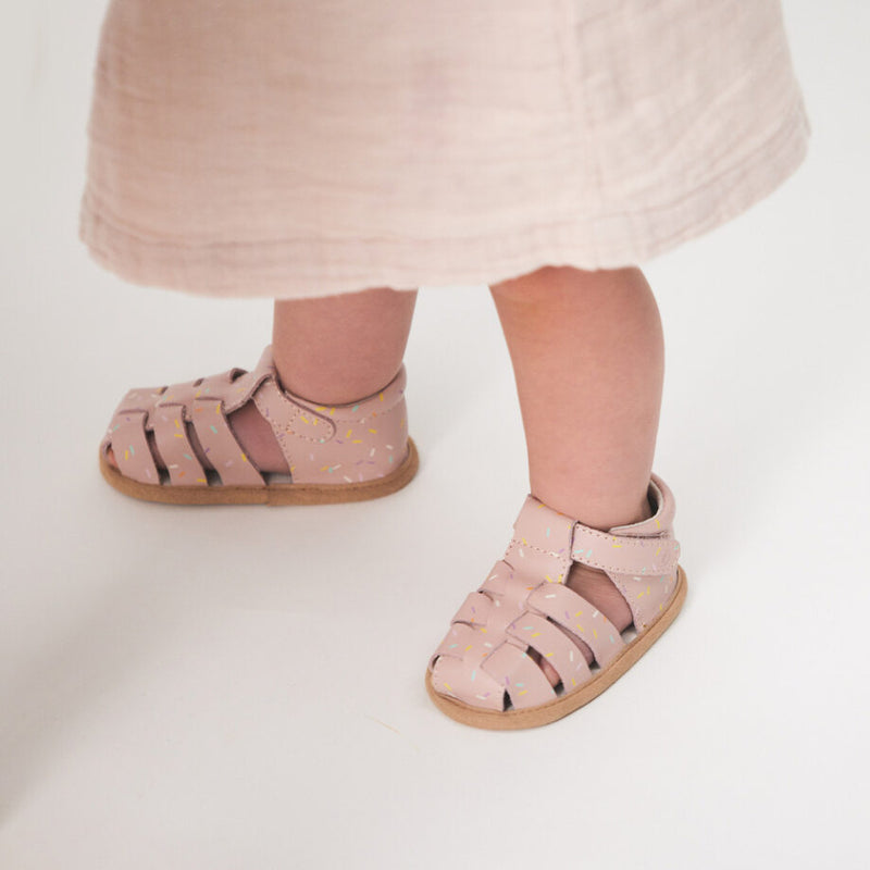 Pretty Brave | Rio Baby Sandal - Pink Sprinkles