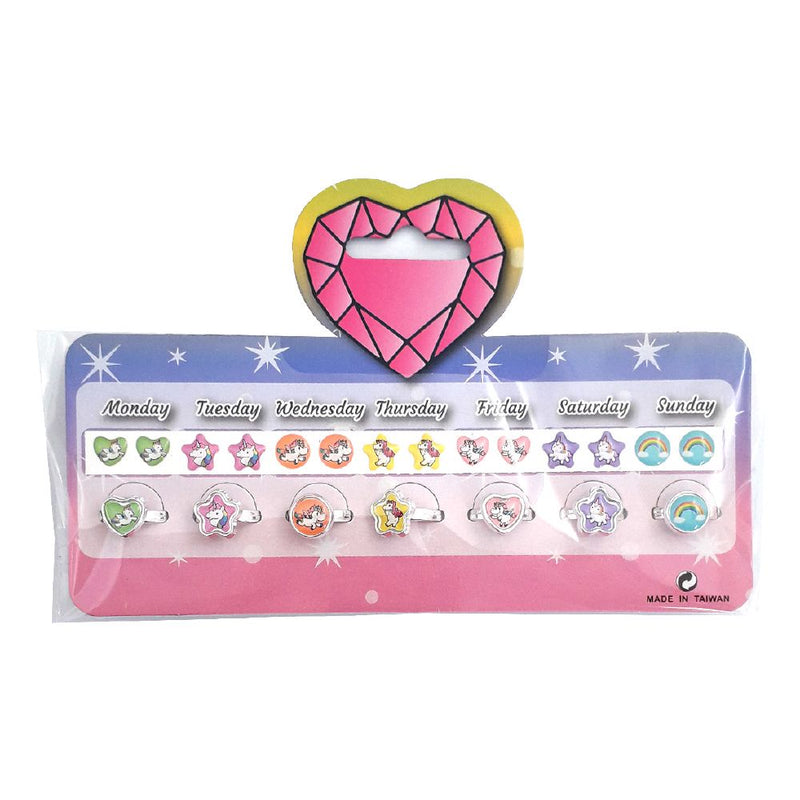 Stick on Earrings + Unicorn Rings