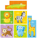 Hape | Jungle Animal Block Puzzle 9pc