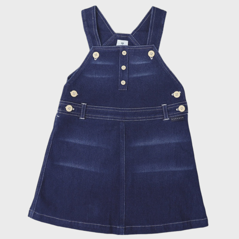 Korango | Denim Pinafore Dark Wash