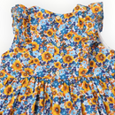 Korango | Bold Smocked Floral Dress - Blue