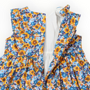 Korango | Bold Smocked Floral Dress - Blue