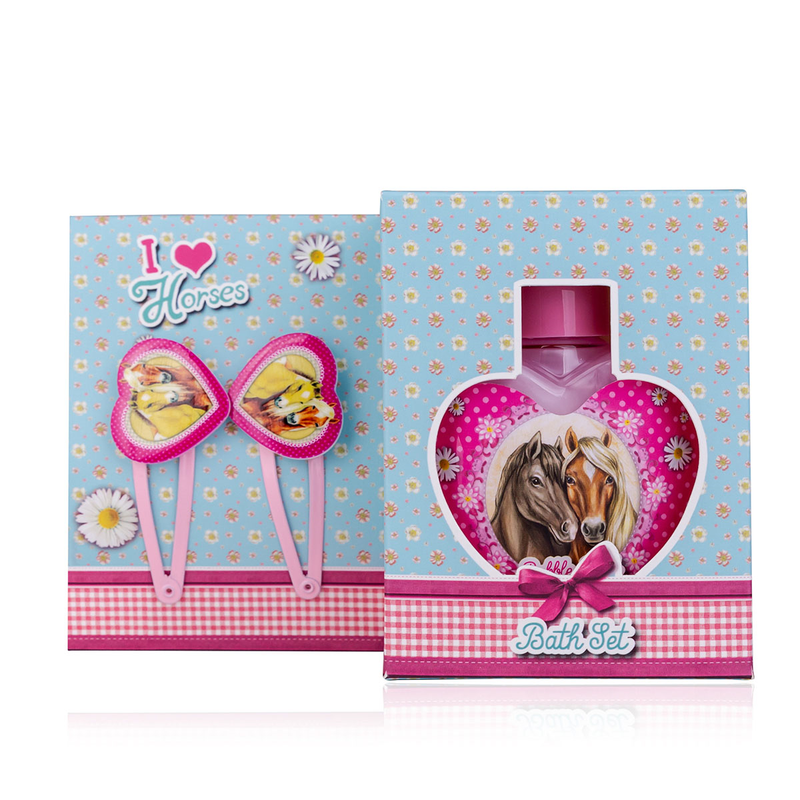 I LOVE HORSES Bubble Bath 80ml with Hair Clips