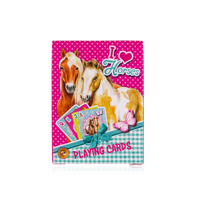 I LOVE HORSES Bath set 80ml Bubble Bath & Playing Cards