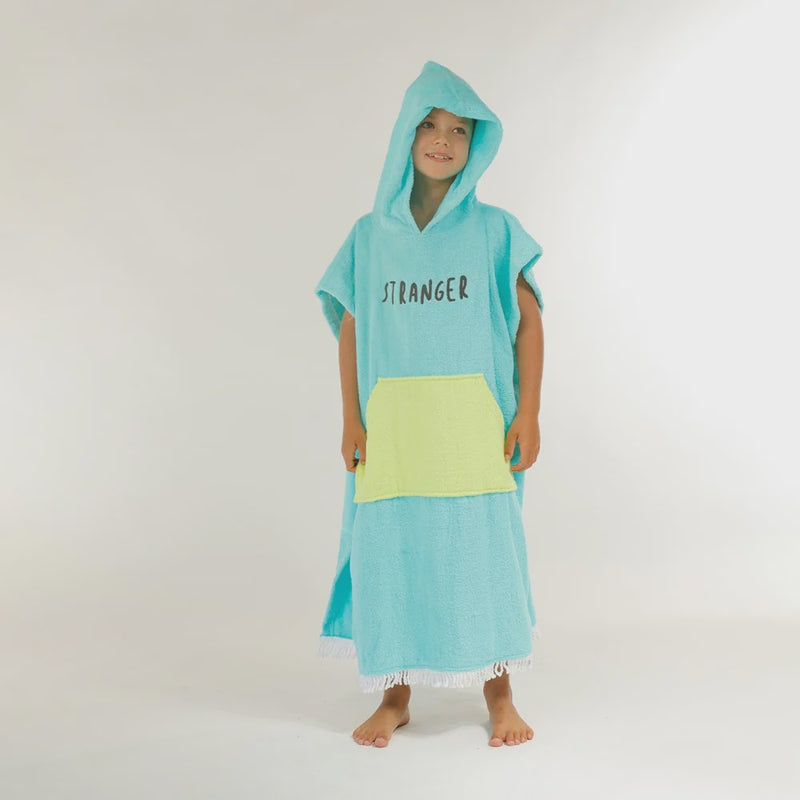 Hello Stranger | Poncho Beach Towel - Turquoise/Lime