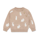 Aster & Oak | Taupe Bunny Knit Jumper RRP $79.99