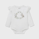 Aster & Oak | Barn Owl Print Onesie Bodysuit