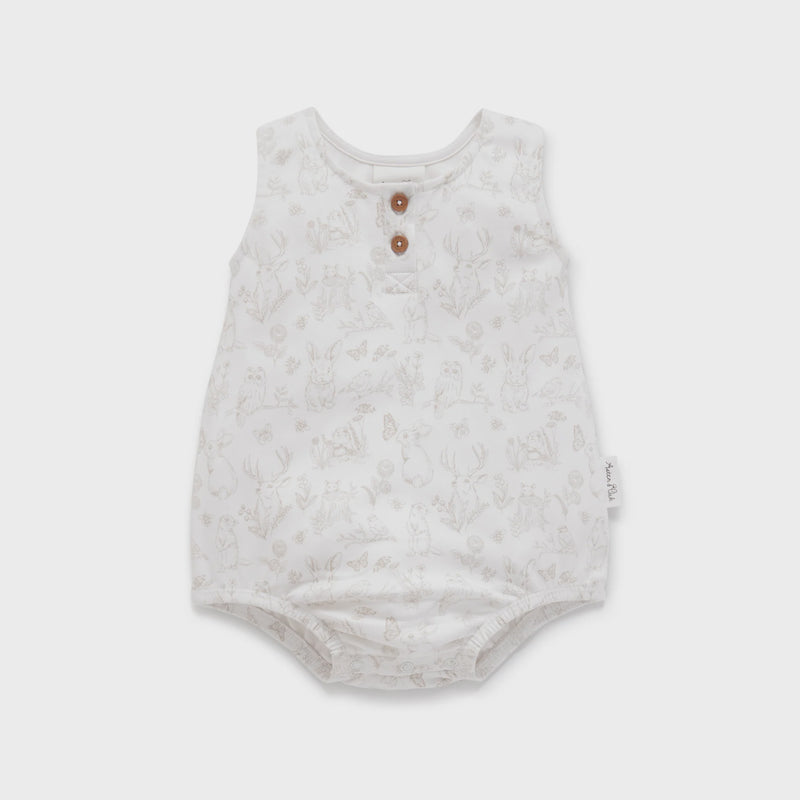 Aster & Oak | Cute Creatures Bubble Romper