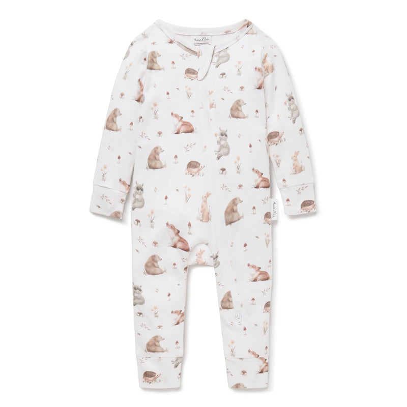 Aster & Oak | Forest Friends Zip Romper