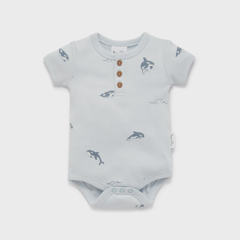 Aster & Oak | Orca AOP Henley Onesie