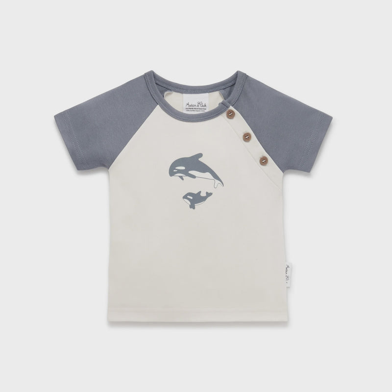 Aster & Oak | Orca Print Raglan Tee