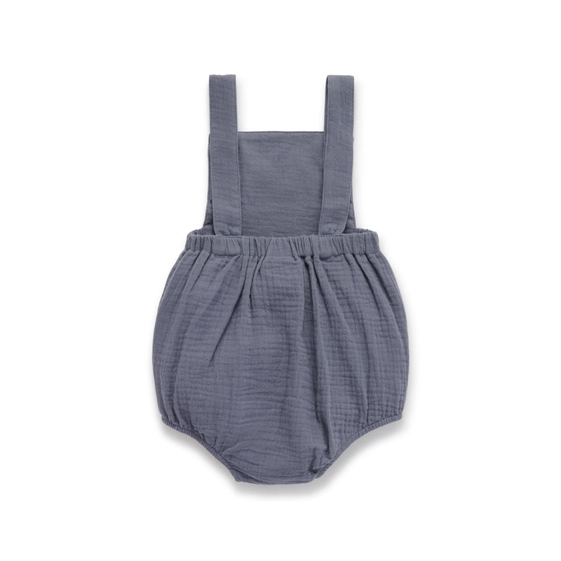 Aster & Oak | Flint Blue Muslin Playsuit