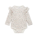 Aster & Oak | Winter Floral Flutter Onesie