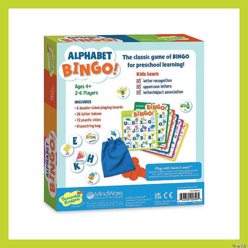 Alphabet Bingo Board Game