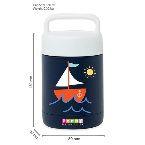 Penny Scallan | Insulated Food Jar - Anchors Away