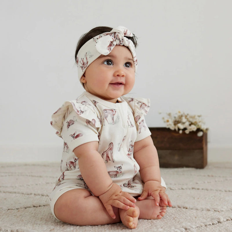 Aster & Oak | Fawn Meadow Zip Romper