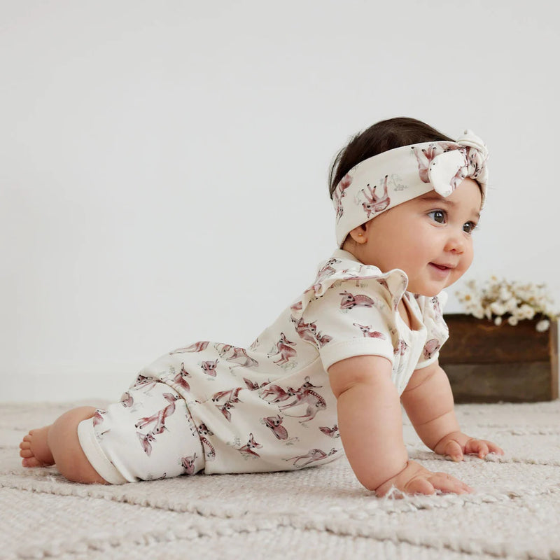 Aster & Oak | Fawn Meadow Zip Romper