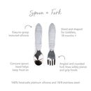 Bumkins Spoon and Fork | Lavender