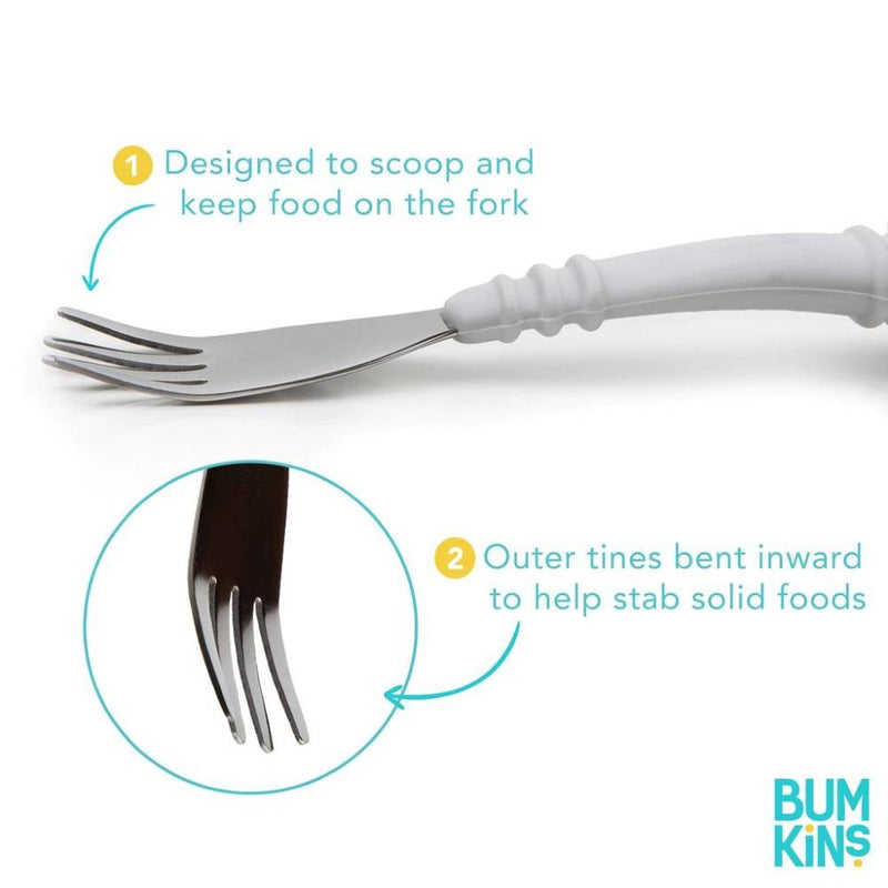 Bumkins Spoon and Fork | Light Blue
