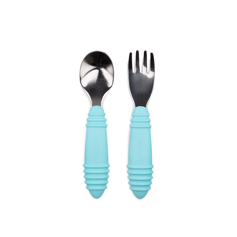 Bumkins Spoon and Fork | Light Blue
