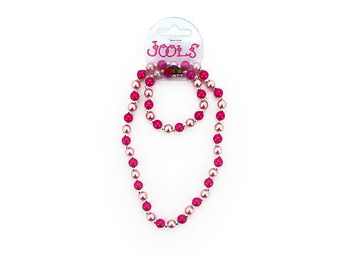 JOOLS | BANGLE + NECKLACE SET – TWO-TONE PINK