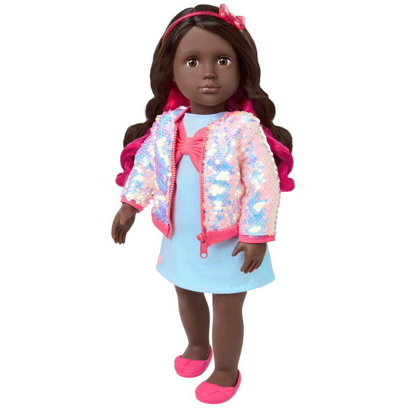 OG | Shine All Day 18-inch Doll Sequin Bomber Jacket Outfit