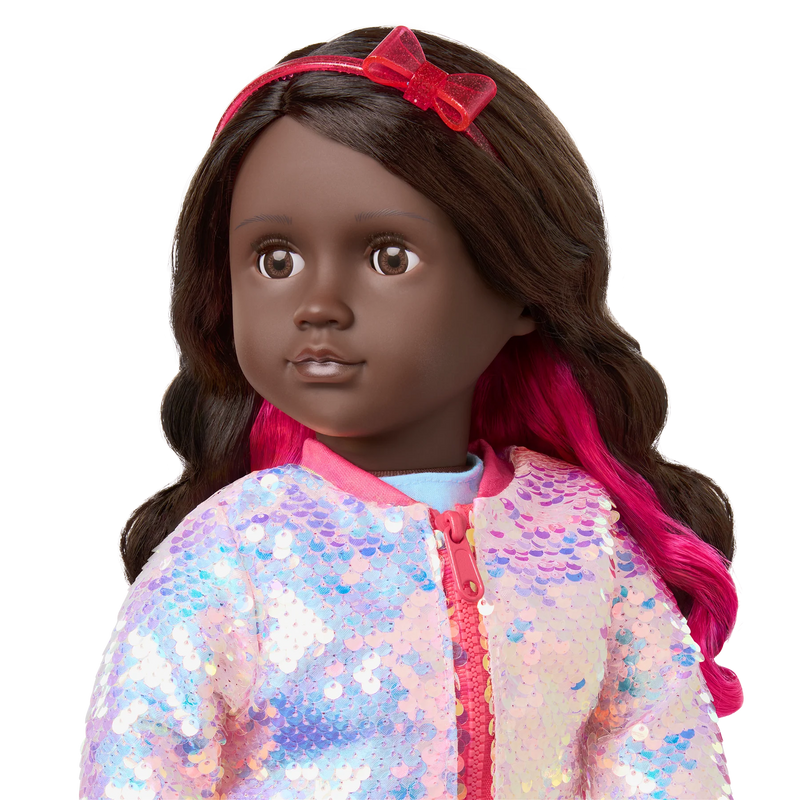 OG | Shine All Day 18-inch Doll Sequin Bomber Jacket Outfit
