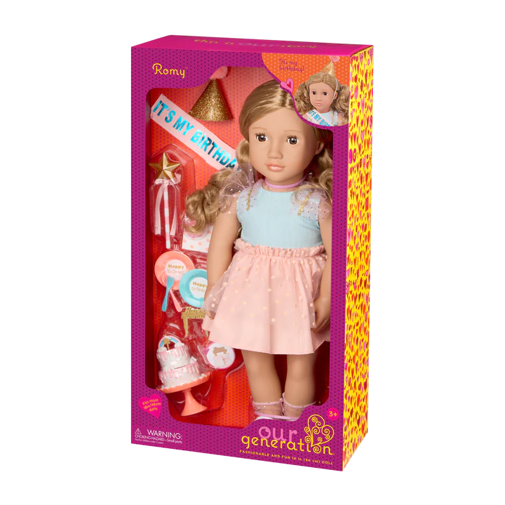 Our Generation | Romy 46cm Birthday Party Doll & Accessories