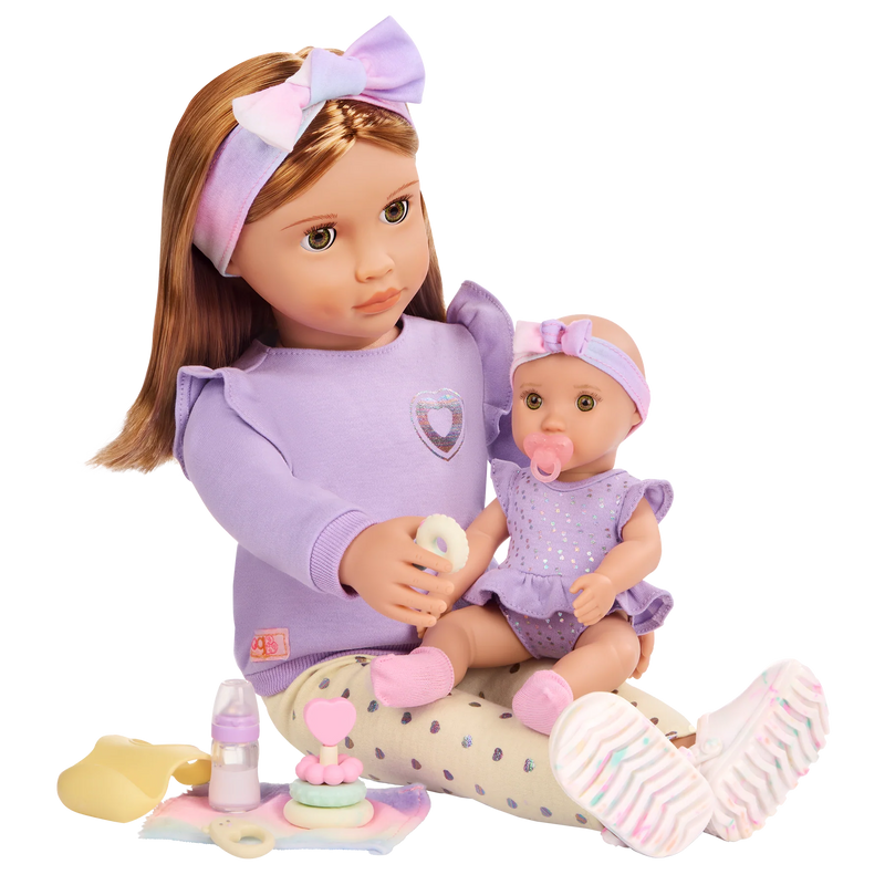 Our Generation | Tory & Riley 46 cm Doll Babysitter & Baby Doll Set