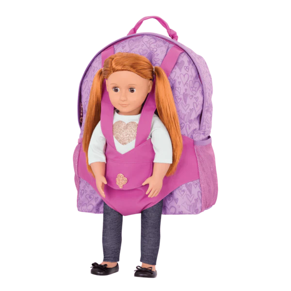 Hop On Carrier Kids' Backpack Accessory for 18-inch Dolls