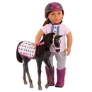 Our Generation | Black Velvet Foal - Posable Figure Horse