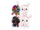 KEY CHAIN PURSE – SEQUIN OCTOPUS (RAINBOW / PINK)