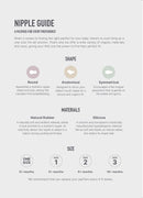 Bibs Pacifier | Liberty Colour 2pk Round-Natural Rubber- Chamomile Lawn Baby Blue