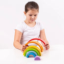 BigJigs | Wooden Stacking Rainbow Puzzle