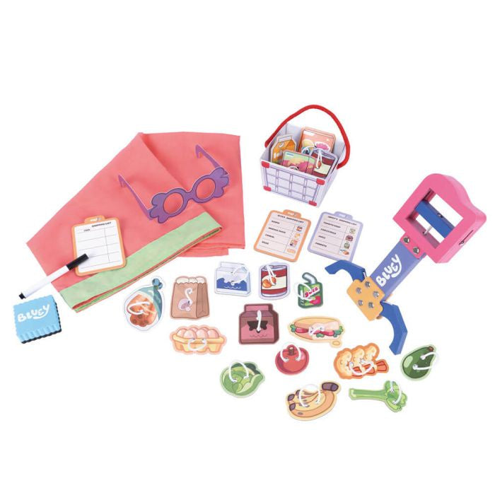 Bluey Wooden Grannies Shopping Set
