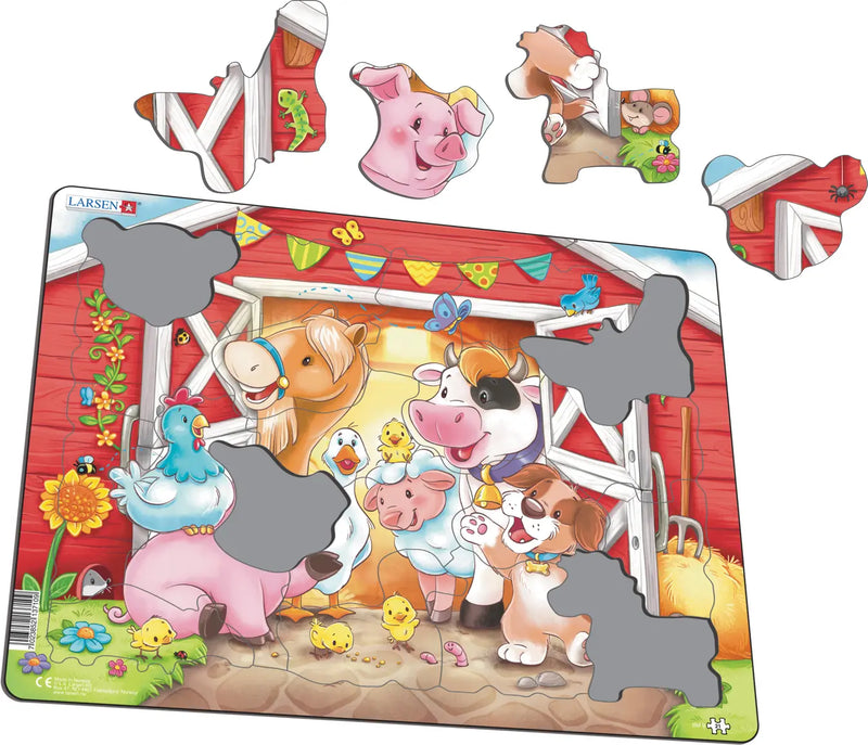 Larsen | (NEW) Cute Animals in the Barn Puzzle