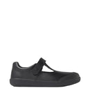 Bobux | KP Crossing Junior Black Leather Flat Shoes