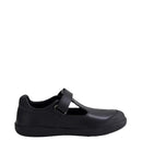Bobux | KP Crossing Junior Black Leather Flat Shoes