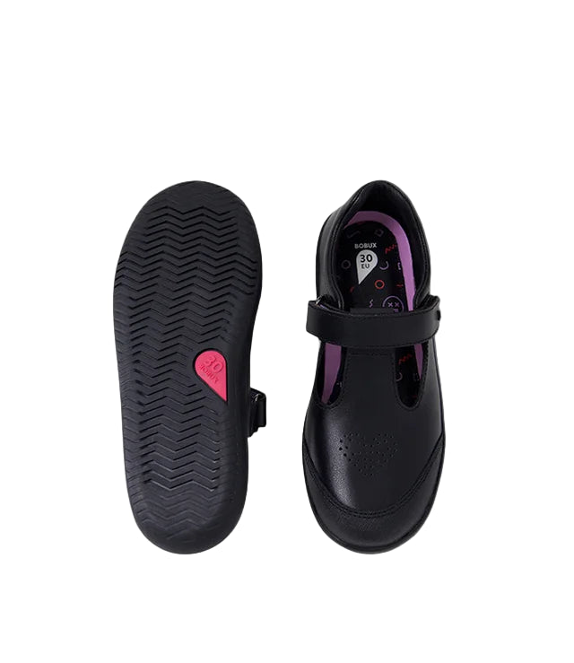 Bobux | KP Bubbles Junior Black Leather Flat School Shoes