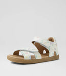 Bobux | KP Girls Flora Sandal - White Flora