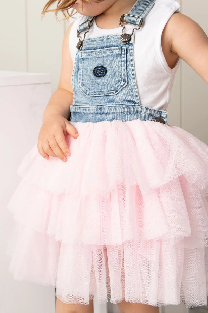 Cracked Soda | Brooke Pinafore Tutu Blue/Pink