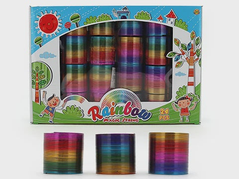Laser Rainbow Plastic Springs 55mm