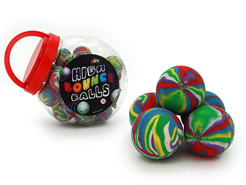 Hi Bounce Ball – 45mm Rainbow Swirl Design