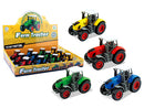 Diecast Pull-Back Tractor - Asstd