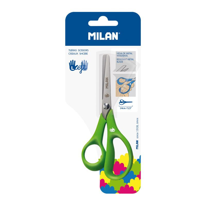 Milan | Blister pack scissors for left-handed