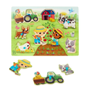 B. Wooden Puzzle - Farmer & Farm Animal