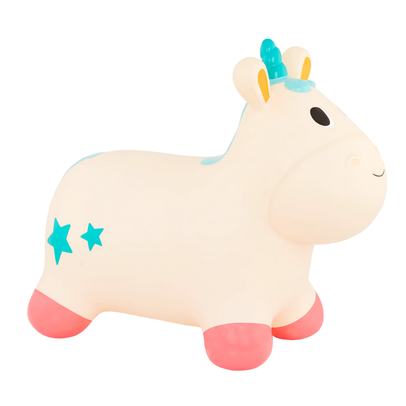 B.Toys | Bouncy Boing - Pixie Ride-On Unicorn Bounce RRP $79.99